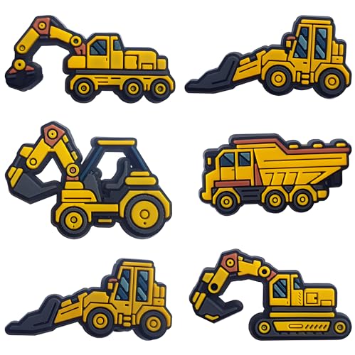 HAVIPRO Construction Shoe Charms - Excavator & Engineering Truck Shoe Charms for Men, Women, Boys, Girls, and Kids (1A)