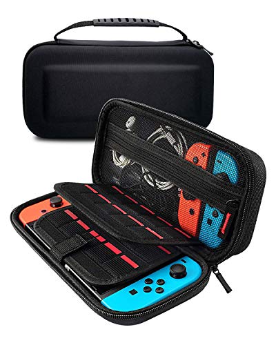 Carrying Case for Nintendo Switch Hard Shell Travel Storage Game Case for Nintendo Switch Console & Accessories, Protective and Waterproof