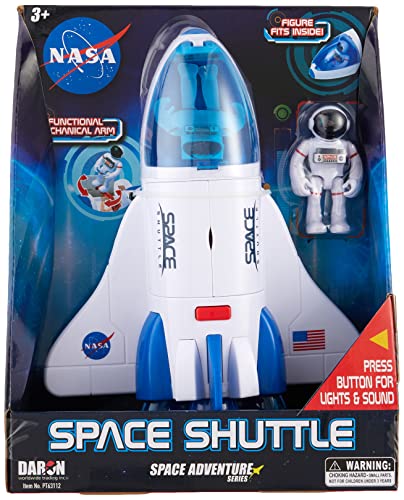 Daron NASA Space Adventure Series: Space Shuttle with Lights & Sounds & Figure, Approx 9' X 7'