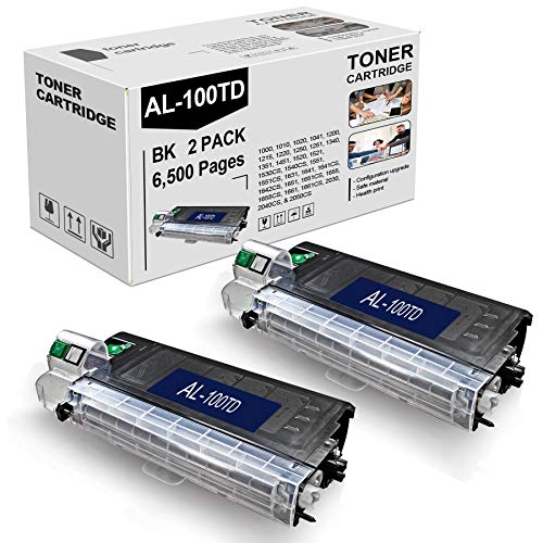 2 Pack Black AL-100TD Toner Cartridge Replacement for Sharp 1000 1010 1020 1041 1200 1215 1220 1250 1251 1340 1351 1451 1520 1521 1530CS 1540CS 1551 1551CS 1631 1641 Printer