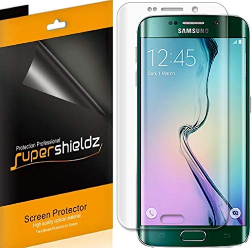 Supershieldz (2 Pack) Designed for Samsung (Galaxy S6 Edge) Screen Protector, (Full Coverage) 0.23mm High Definition Clear Shield (TPU)