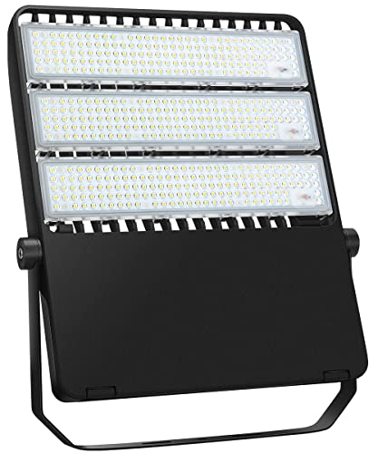 LEDMO 300W High Power LED Stadium Floodlights for Outdoor Sports Field Parking Lot Industrial Lighting, 1500W Equivalent 42,000LM 5000K Football Basketball Tennis Court Area Roadway Street Tunnel