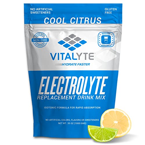 Vitalyte Electrolyte Powder (35 oz, 40 Servings Per Container)-Isotonic Drink Mix for Hydration, Energy & Recovery- Water Enhancer & Rehydration Supplement for Men, Women & Sports (Cool Citrus 2 Pack)