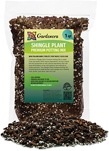 Premium Shingle Plant Potting Mix - Hand-Crafted for Optimal Nutrient Absorption by Gardenera - 1 Quart