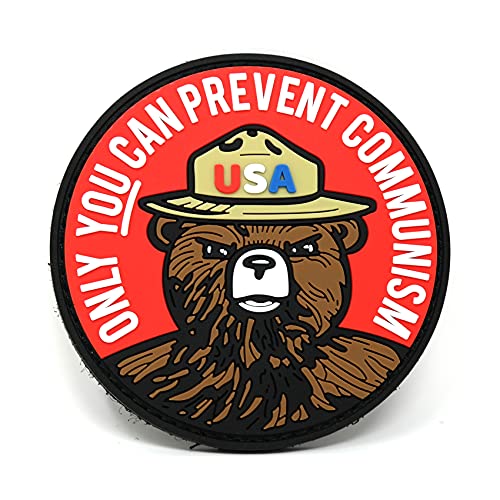 Only You Can Prevent Communism Bear Parody Hook and Loop Patch | Funny Tactical Patch