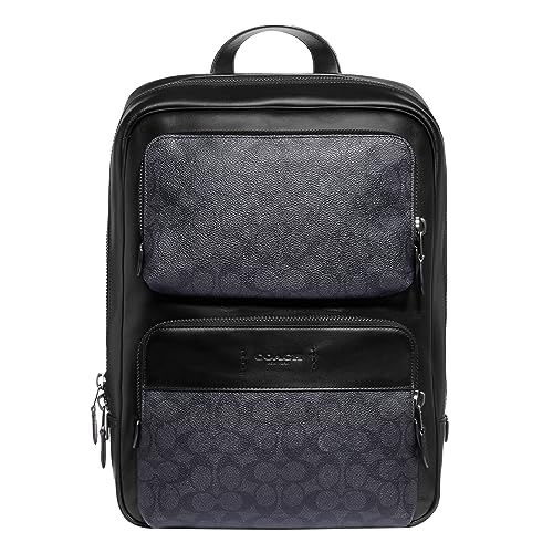 Coach Men's Signature Gotham Backpack, Charcoal/Black, Standard