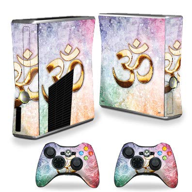 MightySkins Skin Compatible with Xbox 360 S Console - Rainbow Ohm | Protective, Durable, and Unique Vinyl Decal wrap Cover | Easy to Apply, Remove, and Change Styles | Made in The USA