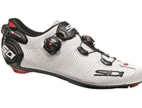 Wire 2 Air Vent Carbon Road Cycling Shoes (43.0, White/Black)