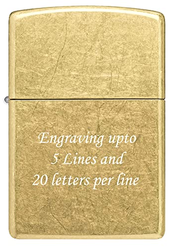 Custom Personalized Zippo Street Brass Windproof Lighter Free Engraving # 48267