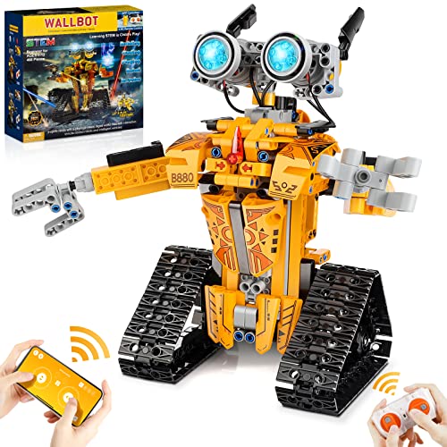 Sillbird Robot STEM Projects for Kids Ages 8-12, Remote APP Controlled Robot Building Toys Birthday Gifts for Teens Boys Girls Age 8 9 10 11 13 14+ (468 Pieces)