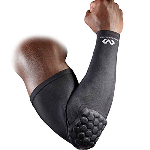 McDavid Hex Shooter Arm Sleeve, Pull-On Padded Protection, Moisture Wicking