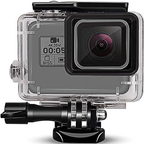 FitStill 196FT/60M Waterproof Housing for Go Pro Hero 2018/7/6/5 Black,Protective Underwater Photography Dive Case Shell with Bracket Accessories for Go Pro Hero7 Hero6 Hero5 Black Action Camera
