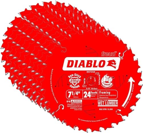 Diablo D0724A 7-1/4' 24T Diablo Circular Saw Framing Blade