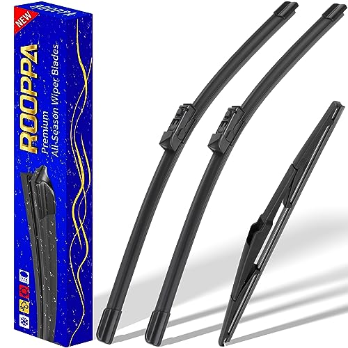 3 wipers Replacement for 2017-2022 Mazda CX-5 2017-2022 Mazda CX-9, Windshield Wiper Blades Original Equipment Replacement - 24'/18'/14' (Set of 3)