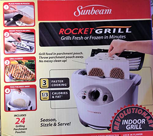 Sunbeam Grilling Machine, 14.7 x 14.1 x 13.6 inches, White