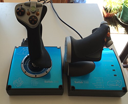 Saitek J24C X45 Flight Control System Joystick and Throttle (USB)