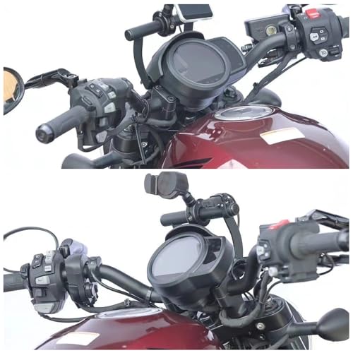EKSED CMX1100 Rebel1100 Modified Accessories, Motorcycle Navigation GPS Bar Mount Bracket Replacement for Rebel CMX 1100 2021 2022 2023 2024, 22mm Expansion Crossbar Mobile Phone Stand Holder Support