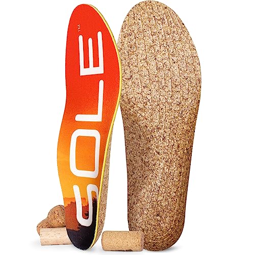 SOLE Performance Medium Plantar Fasciitis Insoles, Men & Women - Arch Support Inserts for Foot Health and Heel Pain Relief, Orthotic Shoe Inserts Men & Women