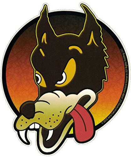 Dye The Sky Grateful Dead Jerry Garcia Guitar Wolf Small Sticker For Laptops, Car Bumpers or Windows 2-by-2.5 Inches