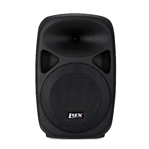 LyxPro SPA-8 Compact 8' Portable PA System 100-Watt RMS Power Active Speaker System Equalizer Bluetooth SD Slot USB MP3 XLR 1/4' 1/8' 3.5mm Inputs