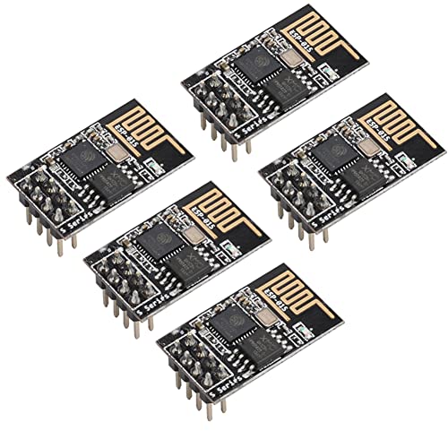 Stemedu ESP8266 ESP-01S Adapter WiFi Module Wireless Serial Transceiver with 4MB Flash DIP-8 3.3V for Arduino (Pack of 5PCS)