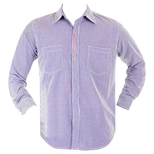 Yoropiko Shirt P55S16A Blue Check Shirt YORO5301