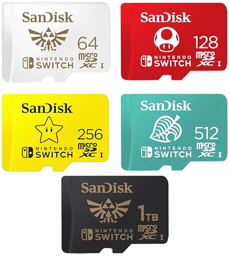 SanDisk 256GB (1 Pack) MicroSD Nintendo Switch MicroSDHC Memory Card for Switch & Switch Lite SDSQXAO-256G Bundle with (1) GoRAM Case (256, GB), Yellow, SDSQXAO-256G-GN3ZN