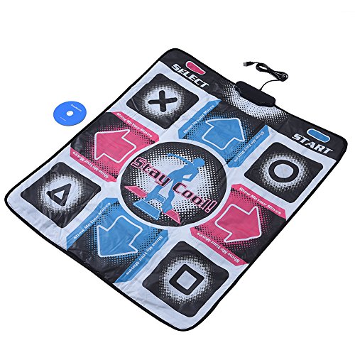 PC Dance Pad, Dance Mat Pad Blanket, Dance Dance Revolution Mat, Non Slip Dance Blanket Pad Durable Wear Resistant Computer Dance Mat Pad Dancer Blanket USB Dancing Step Dance Mat Pad for PC Laptop