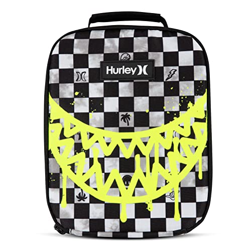 Hurley Men's Insulated Lunch Tote Bag, Black/Cool Grey, O/S