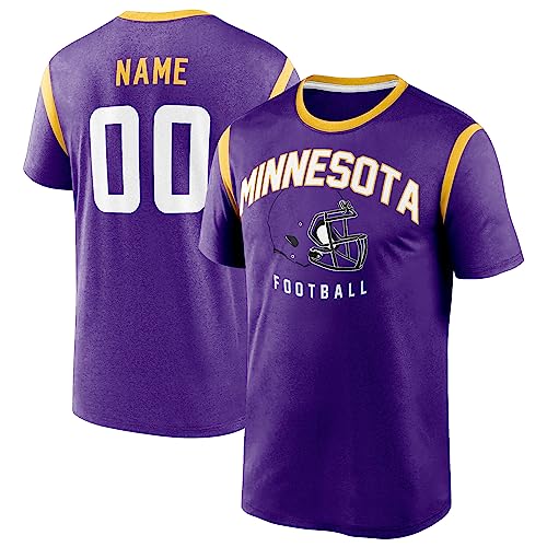Minnesota Custom T Shirts for Men Women Kids Sports Fan Jersey Personalized Any Name and Number Team Gifts