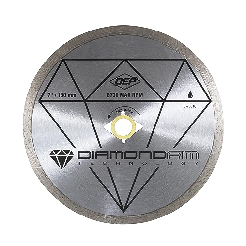 QEP 7' Continuous Rim Diamond Blade - For Wet Cutting of Ceramic Tile