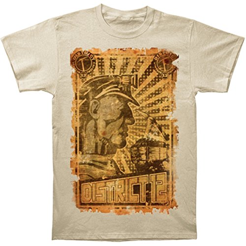 The Hunger Games - District 12 Poster Adult T-Shirt In Natural, Size: X-Large, Color: Natural