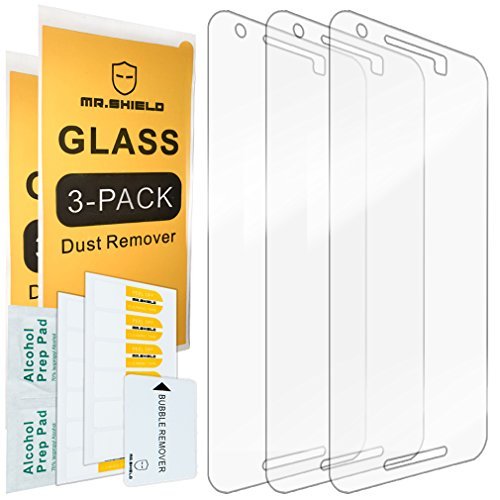 Mr.Shield Screen Protector Designed For LG (Google) Nexus 5X 2015 Newest [Tempered Glass] [3-PACK] Screen Protector [Japan Glass With 9H Hardness] with Lifetime Replacement