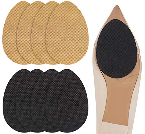 Dr. Shoesert Non-Slip Shoes Pads Adhesive Shoe Sole Protectors, High Heels Anti-Slip Shoe Grips (Yellow + Black)