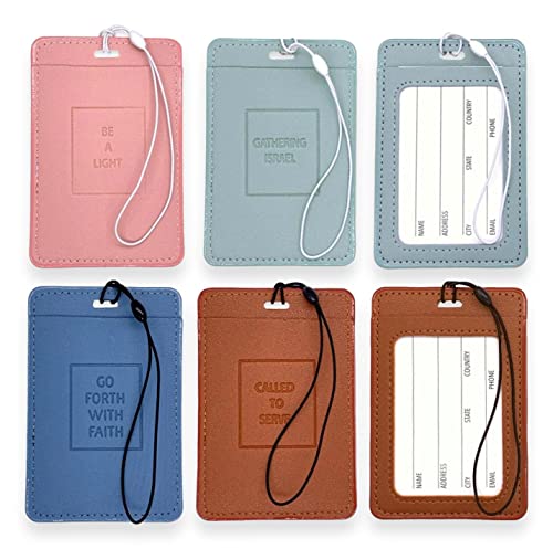 LDS Missionary Gifts for Her, for Him, Missionary Luggage Tags with Quotes, Mission Farewell Gifts (Called to Serve)