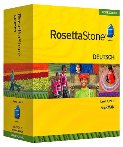Rosetta Stone Homeschool German Level 1-3 Set including Audio Companion