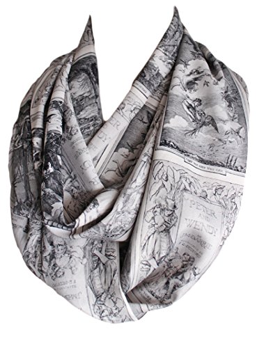 Etwoa Peter Pan and Wendy Book Infinity Scarf J.M. Barrie