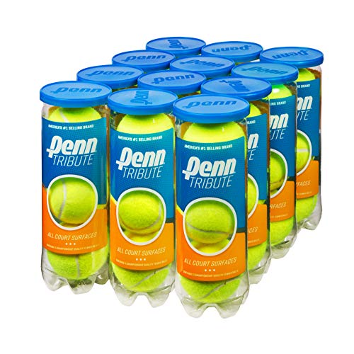 Penn Tribute All Courts Felt Pressurized Tennis Ball, 6 Cans, 18 Balls