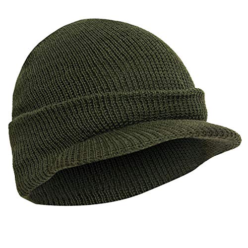Genuine G.I. Wool Radar Cap, Olive Drab