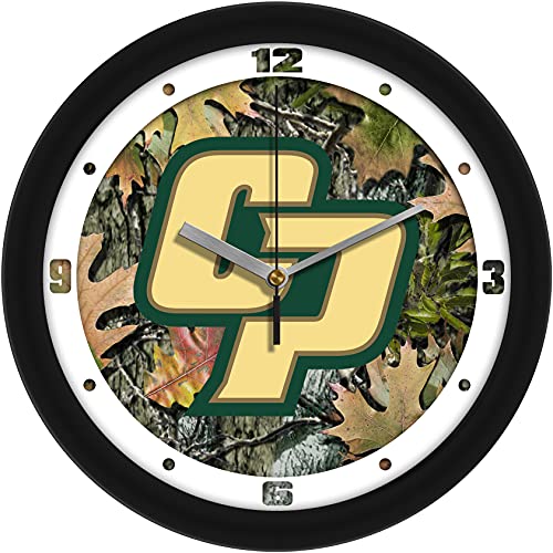 SunTime NCAA California Polytechnic State University Wall Clock - Camo