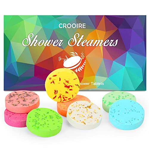 Aromatherapy Shower Steamers, 8 Pack Essential Oil Shower Bombs Relaxing Home SPA Self Care Gift for Mother's Day, Ideal for Mom, Girls Teacher Appreciation Gifts