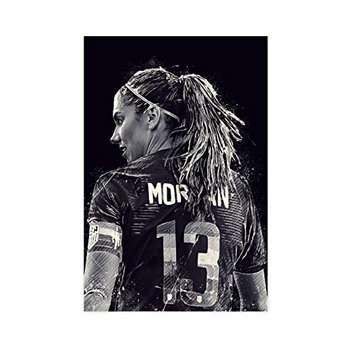 Famous Football Superstar Alex Morgan High-Definition Sports Poster Canvas Poster Bedroom Decor Sports Landscape Office Room Decor Gift 12×18inch(30×45cm) Unframe-style1