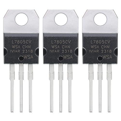 ALLECIN L7805 L7805CV Voltage Regulator 5V 1.5A Positive Output IC Circuit 7805 5 Volt 1.5 Amp Regulators TO-220 (Pack of 30pcs)
