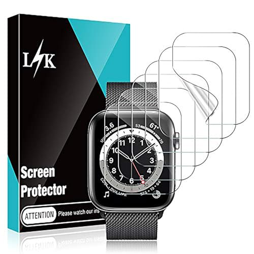 LϟK 8 pack TPU Screen Protector for Apple Watch Series 9 8 7 41mm - Self-Healing Anti Scratch Bubble Free HD Touch Sensitive Upgrade Flexible Film for iWatch S9 41mm