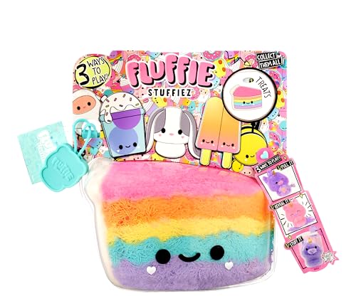 Fluffie Stuffiez Cake Small Collectible Feature Plush - Surprise Reveal Unboxing Huggable Tactile Play Fidget DIY Ultra Soft Fluff