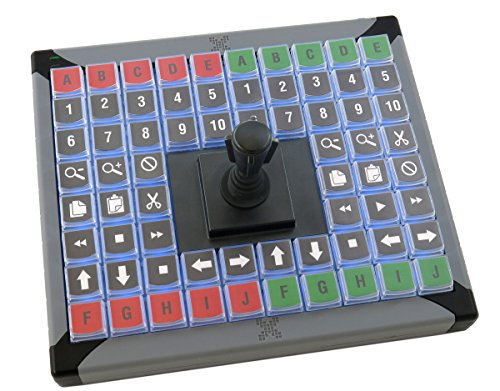 X-keys Three Axis USB Precision Joystick with programmable Keys (68 Keys, XK-68 Joy)