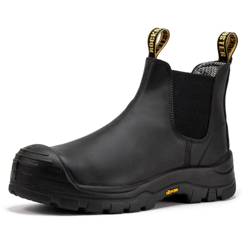 ROCKROOSTER Beaufort - CSA Certified Metal Free Vibram Outsole, Arch Support, Comfort Composite Toe Work Boots for men VAK630