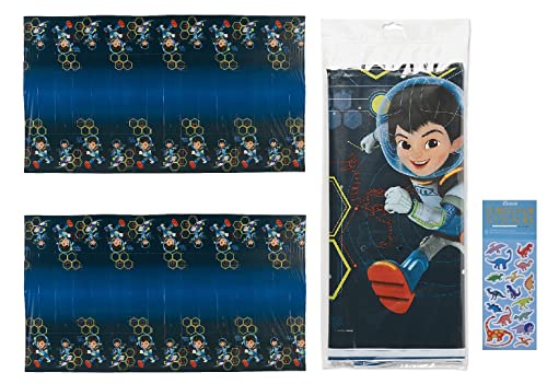 Miles from Tomorrowland Birthday Party Supplies Bundle Pack Includes Plastic Table Covers - 2 Pack