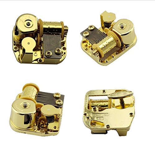 Huiliduo Gold Plating 18 Note Musical Movement-Different Tunes Available (Tune is Over The Rainbow)