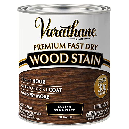 Varathane 262006 Varathane-262006 Premium Fast Dry Wood Stain, Quart, Dark Walnut